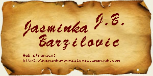 Jasminka Barzilović vizit kartica